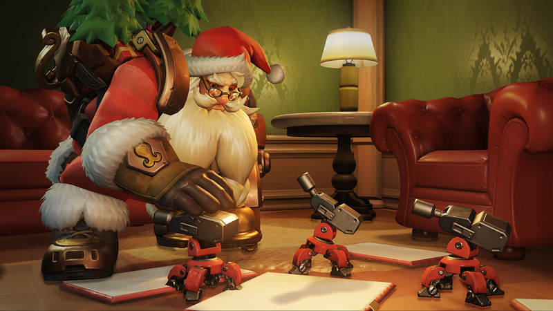 Illustration for article titled Overwatch Winter Update Brings Festive, Furry Skins, But Little Else